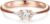 Trilani Damen Verlobungsring aus 925/- Sterling Silber rosévergoldet