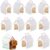 Taicols Pack of 10 Cute Empty Gift Boxes in House Shape, House-Shaped Gift Box, Foldable DIY Painting Party Gift Boxes, Portable Foldable Gift Boxes with Holes, for Theme Adopt Puppies Party