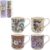 Lesser & Pavey Stacking Mugs Set of 4, Ceramic Coffee Cups Set for Home or Work, High Quality Design Mug Set for All Occasions, Beautiful Mugs for Tea, Coffee and Hot Drinks –
