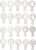WILTON Christmas Stencils for Cookies, Pack of 20: Christmas Stencils with Christmas Motifs, Reusable, Ideal for Royal Icing, Cocoa, Airbrush and Colour Powder, Plastic