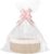 Empty Gift Basket, Storage Basket, Braided Basket for Gifts with Gift Bags and Ribbons, Empty Gift Basket for Birthday, Wedding, Baby Shower, Thanksgiving, Christmas (Khaki and White)