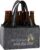 Men’s Handbag Beer Bottle Bag 6 Bottles Beer Gifts for Men, Beauty and Beer Personalised Gifts for Men, Father, Son, Boyfriend, Grey