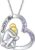 Father Daughter Necklaces 925 Sterling Silver Fathers and Daughters Pendant Chain Love Heart Jewellery Dad Daughter Birthday Gifts for Women Girls