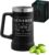 Maverton Insulated Engraved Beer Tankard 700ml Black with Handle