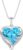 starchenie Heart Necklace Women’s 925 Sterling Silver Birthstone Pendant Chain Angel Wings Guardian Love Jewellery Gifts for Women Mum