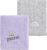 CREVENT Pack of 2 Cuddly, Soft, Warm Baby Blankets for Infants and Toddlers, Cot, Bed, Pram, Grey Cloud and Crown, 75 x 100 cm