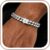 Herren Armband mit Buchstaben Edelstahl Armbänder Panzerkette