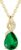 FANCIME Solid 14 Carat 585 White Gold Drop Pendant with 925 Sterling Silver Chain Necklace with Gemstone and Diamond Jewellery for Women with Gift Box – Chain Length: 40 + 5 cm
