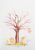 Artibetter Fingerprint Tree Guest Book for Gender Revelation with Blue and Pink Ink Pad, Creative Baby Shower Decoration for Gender Reveal Celebration, Includes Poster and Adhesive Dots