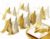 JZK 50 pieces oro small boxes for party favours, sweets, weddings, birthdays, christenings, graduations, communion, Christmas, parties or various occasions, sugar almonds, sweets