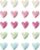 Pack of 20 Colourful Heart Magnets for Fridge & Whiteboard, 3D Strong Decorative Fridge Magnets in Heart Shape for Kitchen, Office, Classroom, Locker, Cute Magnets for Blackboard, Cupboard, for