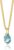 MIORE Women’s Necklace, 9 Carat 375 Yellow Gold and 18 K Gold-Plated 925 Silver, Emerald/Ruby/Topaz/Sapphire/Aquamarine Drop Pendant, Made in Italy, Curb Chain 45 cm, Women’s Jewellery Box