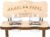 Mum and Dad Gifts Funny Wooden Shot Bench with Glasses