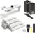 PC Holder Under Desk, White, PC Holder Desk, No Drilling, 20 kg (44 lbs) Load Capacity, Height & Width Adjustable, PC Table Mount (Table Leg 80 x 50 mm) for Most Computer Desks