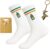 Scinzene Set of 3 Spezi Socks Set, Embroidered Funny Socks Men 39-44, Men’s Deer Head Keyring I and Gift Bag, for Party Outfit, Hunter Gifts, Father’s Day Birthday
