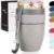 Milu Cereal Cup to Go, 400 ml, MüsliMax, Plastic Yoghurt Cup for Cereal, Leak-Proof Cup with Spoon for Yoghurt/Porridge (Taupe Grey)