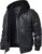 FLAVOR Genuine Leather Jacket, Men’s Removable Hoodie