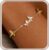 Milacolato Women’s Gold Silver Bracelets, 14 Carat Gold-Plated Adjustable Bracelets with Cubic Zirconia, Four Clover Blue Opal Heart Bracelet, Gold, Waterproof, Jewellery, Gifts for Women, Girlfriend