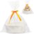 LUHOCIY Braided Gift Basket, Empty Gift Basket, Empty Gift Basket, Includes Transparent Bags and Ribbons, Suitable for Birthday Parties, Weddings, Easter, Thanksgiving and Christmas