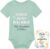 Baby Bodysuit Personalised with Name Including 8 Milestone Cards, Baby Gift for Birth for Girls & Boys, Body Baby Newborn, Baby Shower Gift, Christening, Unisex Cotton
