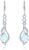 FANCIME 925 Sterling Silver Hanging Earrings Birthstone Jewellery Gifts for Women Girlfriend Wife Mother