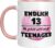 TassenTicker – Endlich 13. Ab jetzt offiziell Teenager – Coffee Mug – Birthday – Girl – Thirteen – Teenager – Gift Idea – Gift – (Pink), TT007
