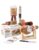 Spanish Tapas Party Deluxe Set | Mini Serrano Ham (1 kg) with Stand & Knife + Chorizo, Lomo, Fuet | Gourmet Gift Basket & Delicatessen from Spain