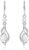 FANCIME 925 Sterling Silver Hanging Earrings Birthstone Jewellery Gifts for Women Girlfriend Wife Mother