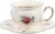 Beaupretty Keramik Teetasse mit Untertasse, 1 Satz, Zarte Kurvenform