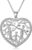 Women’s Tree of Life Necklace 925 Sterling Silver Mother Children Daughter Son Tree of Life Family Heart Pendant Jewellery Gifts for Mum Girls