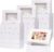 Pack of 24 White Biscuit Boxes with Viewing Window 21.5 x 14 x 5.1 cm Cake Boxes Pastry Box Transport Box Gift Box for Christmas Party Cake Cookie Muffin Biscuits Cupcake Packaging