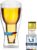 Dimono Double-Walled Beer Glass 0.33 L Inside Out Inverted Beer Bottle in Glass (2 Glasses)