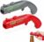 Pack of 2 Bottle Opener Gun, Funny Shot Bottle Opener, Beer Gifts for Men, Cap Gun Bottle Opener Gun for Use at Home, in the Bar or at Parties (Grey, Red)