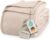 LAYNENBURG Premium Cotton Blanket, 150 x 200 cm, Oeko-Tex 100, Cotton Mix Cuddly Blanket, Sofa Blanket and Couch Blanket, Cuddly Warm Wool Blanket, Made of Cotton (Beige)