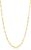 Orovi Ladies‘ 14 Carat Necklace, (585) Yellow Gold Singapore Chain, Gold chain, 1 mm width, 45 cm length