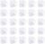 25 Pieces Transparent Gift Boxes Folding Plastic Candy Chocolate Gift Box Wedding Party Birthday Christmas (5 x 5 x 5 cm)