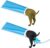 Pooping Dog Butt Toothpaste Topper, Pack of 2 Funny Toothpaste Caps
