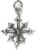 Chaos Star Pendant 925 Sterling Silver – length: 3 cm with Ucköse – Gothic Jewellery