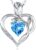 Women’s Necklace 925 Silver Heart Rose Pendant
