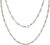 Singapore chain, necklace, 2.3 mm, genuine 925 silver, length selectable from 38-100 cm