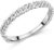 MATERIA by Matthias Wagner Ring Chain Look 925 Sterling Silver Rhodium Plated for Women Sizes 50 52 54 56 58 60 62 SR-181
