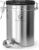 Coffee Gator Stainless Steel Coffee Canister – Keeps Ground Coffee and Beans Fresh Longer – Container with Date Tracking, CO2 Release Valve and Measuring Spoons (Large, Grey), Stainless steel