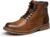Bruno Marc Men’s Lace-Up Motorcycle Boots