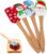 Garneck Set of 4 Christmas Kitchen Tool Scraper Spatula for Cakes and Pastries for Baking Friends and Family Versatile Use
