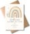 WBdesignz Cute Boho Baby Card Birth with Envelope – Rainbow – Welcome Little Miracle – Baby Gift – Greeting Card for Parents, Boys and Girls (DIN A6)