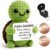 Giftota Pocket Hug Turtle – Hand Crocheted Turtle with Lucky Coin & Leather Case – Lucky Charm & Courage – Gift Idea for Birthday – Get Well Soon – Gift for Men, Women