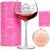 60th Birthday Woman Gift – Wine Glass Gift Set 1966 with Box & Mirror