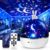 Starry Sky Projector Children with 15 Films, Baby Toy Bluetooth Music