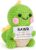 Anniversary Gift for Him Her – Handmade Crochet Dino with Energy Card, Gifts for Boyfriend Girlfriend Couple Partner, Pocket Hug Dino, Valentine’s Day Gift, Wedding Day Gifts