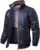 FLAVOR Men’s Genuine Leather Jacket Stand-Up Collar Jackets